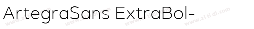 ArtegraSans ExtraBol字体转换